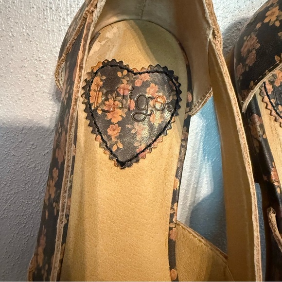 Latigo Floral Jingle Brown Lace-Up Leather Women's Shoes Size 8 - Picture 4 of 16